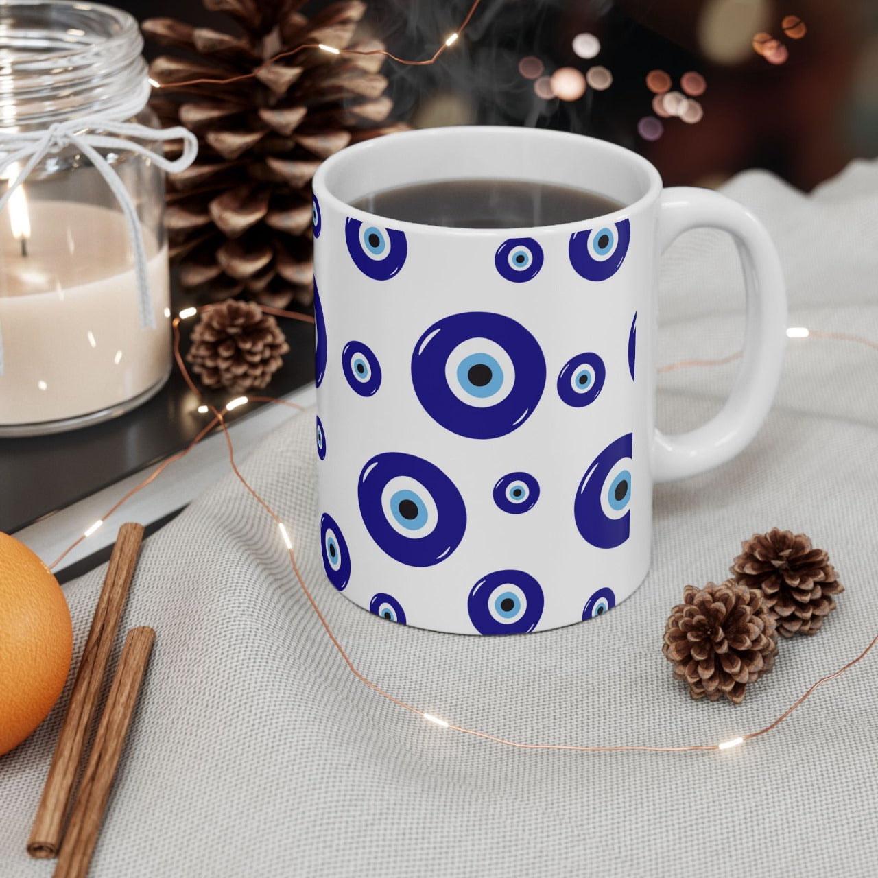 Evil Eye Ceramic Mug || 350ML