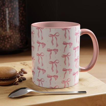 Pink Bow Ceramic Mug || 350ML