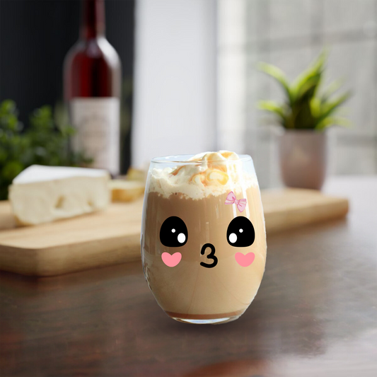 Cute Face #3 Balloon Glass || 530 ML || Borosilicate Glass