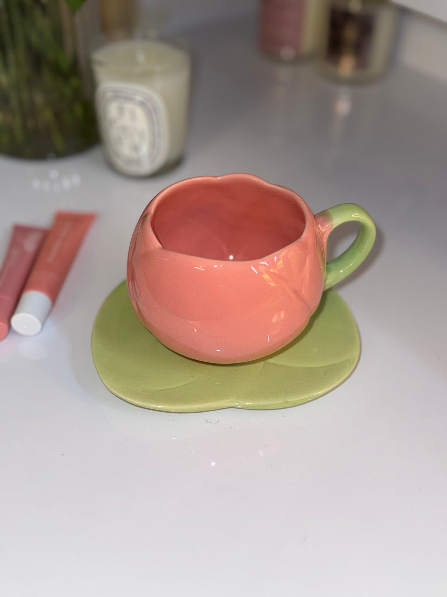 Pink Tulip Cup & Saucer